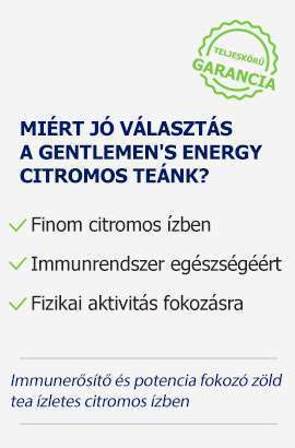Gentlemens energy citromos tea előnyei