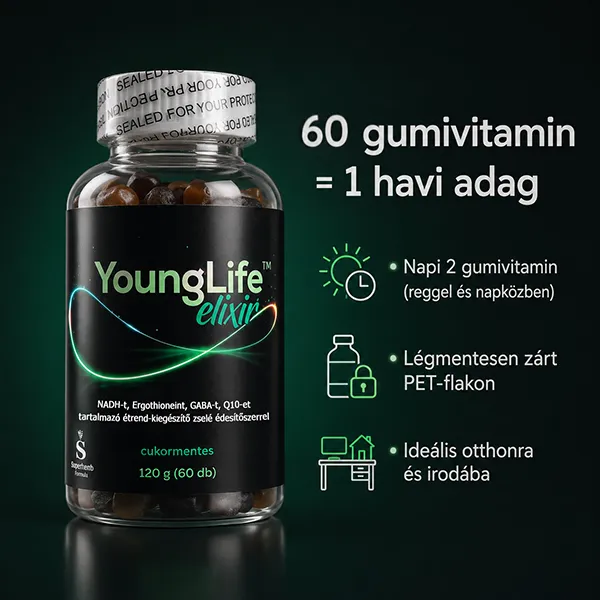 Hogyan szedd a YoungLife elixir NAD+ gumivitamint?